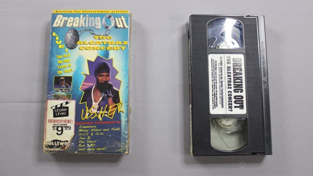 Breaking Out Live! the Alcatraz Concert VHS Tape Usher 1998 Music